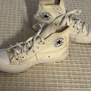 Converse All Star High-Tops in Off-White